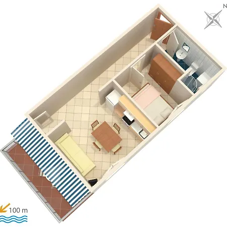 Apartament By The Sea Rastici, Ciovo - 4293 Trogir